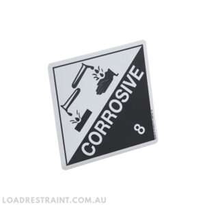 Label - Corrosive 8m - 250mm