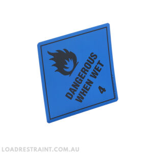 Label - Danger Wet  250mm