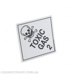 Label - Toxic Gas 2 250mm