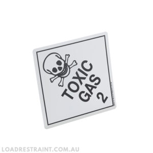 Label - Toxic Gas 2 250mm